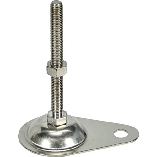 TRUSCO Adjuster Bolt M12 x 120 Stainless Steel with Stopper Plate SUS-TE2-12X120 1 pc