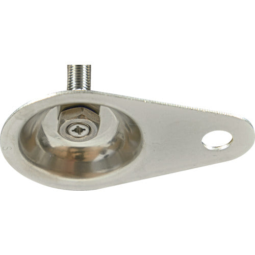 TRUSCO Adjuster Bolt M12 x 120 Stainless Steel with Stopper Plate SUS-TE2-12X120 1 pc