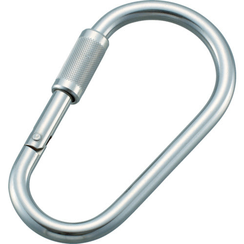 TRUSCO Stainless Steel Jumbo Carabiner (with Ring) 14mm TKBJ-14B 1 pc