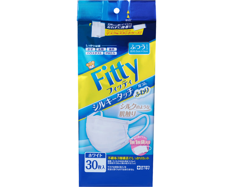 피티 실키 터치 귀 고무 푹신한 / 보통 사이즈 화이트 30 매입 1 가방