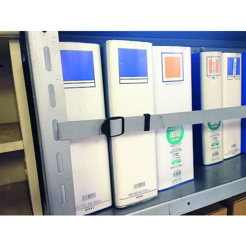 ティーエフサービス　スチールラック用　落下防止ベルト　イーガードラック用１８００ｍｍ　１本入り　耐荷重約１００ｋｇ　EGR-18　1 本