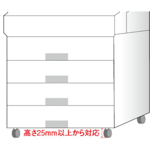 ティーエフサービス　複合機用走り出し防止商品　エコストッパー　２個入り　耐荷重約２００ｋｇ（２個使用時）　ES-50　1 Ｓ