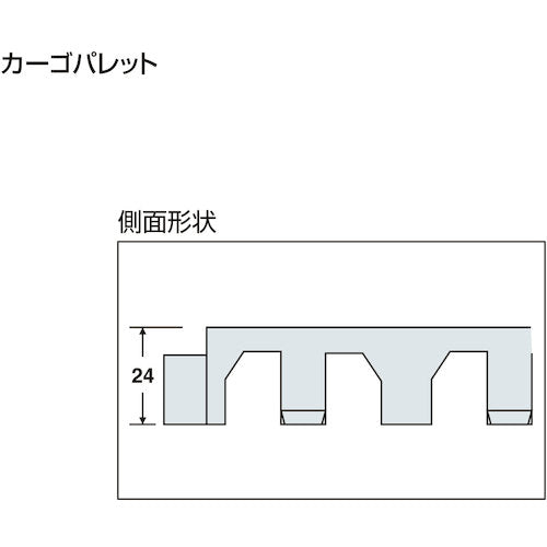 テラモト　カーゴパレット　MR-094-076-5　1 枚