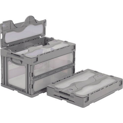 산코 뚜껑 일체형 접이식 컨테이너 559000 마드콘 C-50B 라이트 그레이 SKO-C-50B-GLL 1개