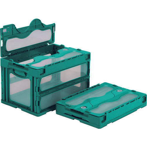 산코 뚜껑 일체형 접이식 컨테이너 559000 마드콘 C-50B 그린 SKO-C-50B-GR 1개