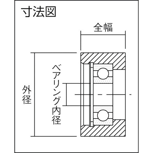 イマオ　ガイドローラーＦ型　適用ローラーピンＲＬＰ０８０７用　GRL40J-F　1 個