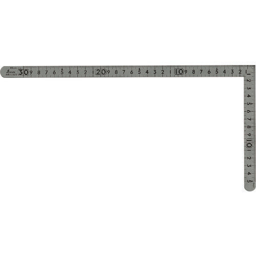 신와 곡척 소형 평 스텐 30cm×15cm 표리 동목 12325 1개