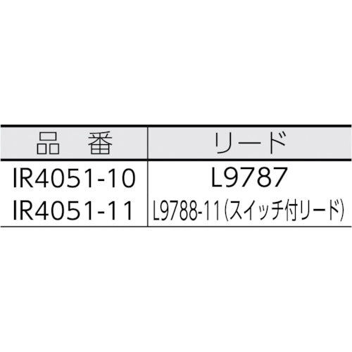 ＨＩＯＫＩ　デジタル絶縁抵抗計（５レンジ）　スイッチ付きリード　IR4051-11　1 台