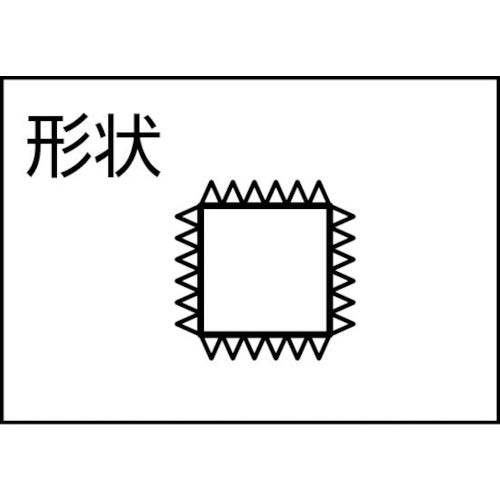 TRUSCO file set, square, fine, 1 piece, total length 215 mm (5 piece set size) TKA005-03-1P 1 piece