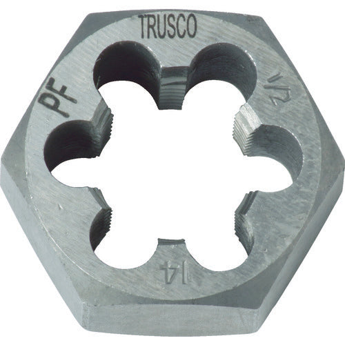 ＴＲＵＳＣＯ　六角サラエナットダイス　ＰＦ１／８−２８　TD6-1/8PF28　1 個