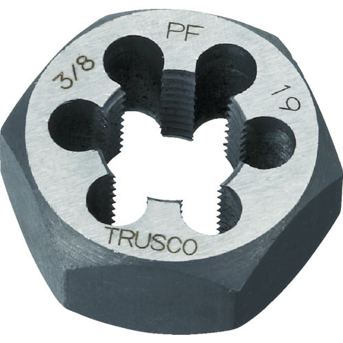 ＴＲＵＳＣＯ　六角サラエナットダイス　ＰＦ３／８−１９　TD6-3/8PF19　1 個