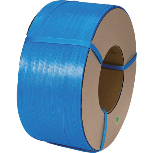 ＴＲＵＳＣＯ　自動梱包器用ＰＰバンド幅１５．５ｍｍＸ長さ２５００ｍ　青　GPP-155-58B　1 巻