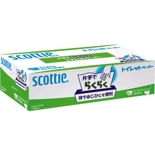 Crecia Scotty One-handed Easy Toilet Paper (300 sheets) 29100-1P 1 box