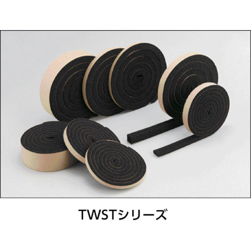 ＴＲＵＳＣＯ　気密防水パッキンテープ　１０ｍｍ×１０ｍｍ×２ｍ　TWST-1010　1 巻