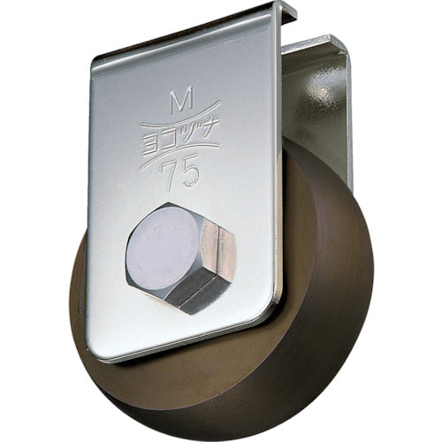 Yokozuna Bearing-equipped steel caster door roller, 100 teeth R CGM-1008, 1 piece