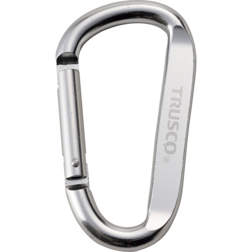 ＴＲＵＳＣＯ　まとめ買い　カラビナ　線径８ｍｍＸ８０ｍｍ　Ｄ型　シルバー１０個　TKN880SV10P　1 組