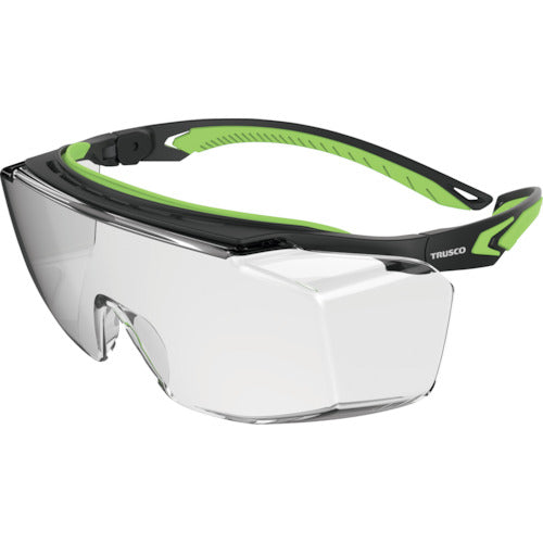 TRUSCO bulk purchase single-lens over safety glasses (JIS standard product, with visor) 10 pieces SS2027X10P 1 set