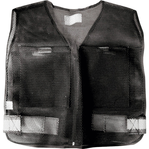 TRUSCCO 정리 구입 메쉬 베스트(포켓 첨부) 프리 사이즈 10개 ICEMV10P 1조