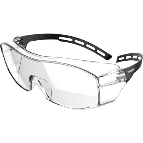 TRUSCO bulk purchase single-lens over safety glasses (JIS standard product, ultra-lightweight fit type) 200 pieces SS2025EBOX 1 box