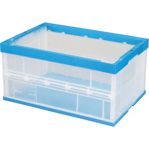 세키스이 창문 접이식 컨테이너 75L 투명 청색 75LNCB 1개