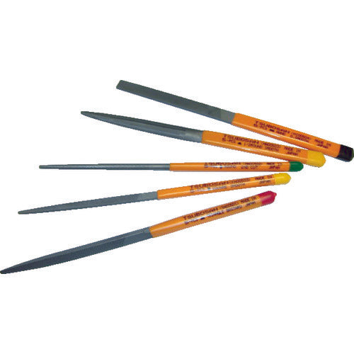 ツボサン　組ヤスリ　５本組　平　中目　HI005-02　1 Ｓ