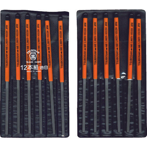 TUBOSAN File Set 12-piece Set Flat Oil-grain HI012-04 1 S