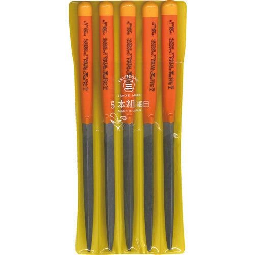 Tsubosan File Set, 5-piece Set, Triangular, Fine, SA005-03 1 S