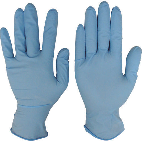 Singer Nitrile Rubber Disposable Gloves Singer Nitrile Disposable No. 200 Blue Powder M (100 pieces) NBR0550PW-BB M 1 box