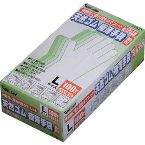 가와니시 천연 고무 사용 장갑 (100장입) 2031-M 1상자