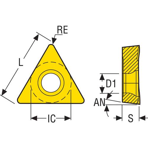SECO Turning ISO Positive Insert TCGT1102 CP500 TCGT110204L-UX 10 pieces