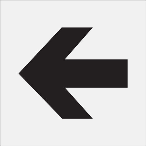 IM Stencil Arrow (Large) Character size 225 x 270 mm AST-10 1 sheet