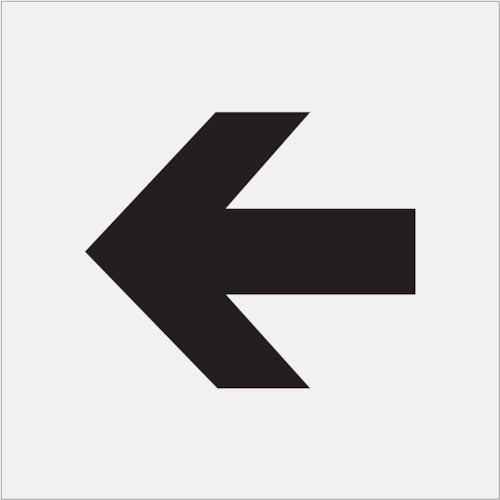 IM Stencil Arrow (Medium) Character size 150 x 180 mm AST-11 1 sheet