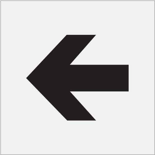 ＩＭ　ステンシル　矢印（小）　文字サイズ１００×１２０ｍｍ　AST-12　1 枚