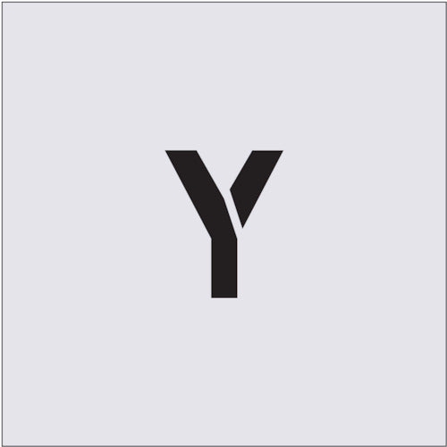 IM Stencil Y Letter size 50 x 40 mm AST-23 1 sheet