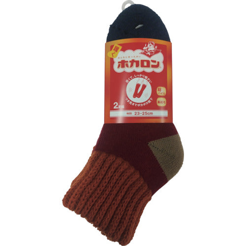 Renfro Women's Hokaron, Full Pile Acrylic Switching, Red (2 Pairs) HKCLD16TP16 1 Bundle