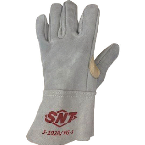 ＳＮＴ　ロングカフ革手袋（内縫い）　J-102A-YG-1　1 双