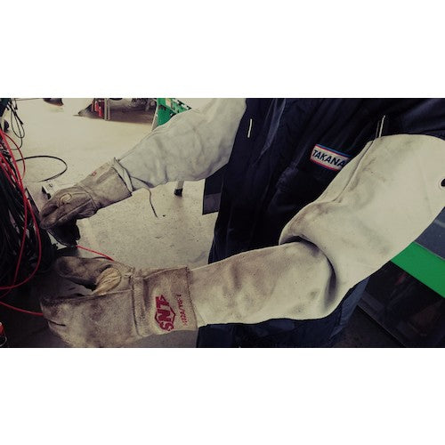 ＳＮＴ　ロングカフ革手袋（内縫い）　J-102A-YG-1　1 双