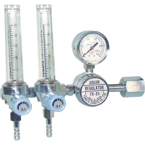 ＹＡＭＡＴＯ　ガス調整器　二連式流量計付アルゴン用圧力調整器　ＹＲ−８５Ｆ　YR-85F-F2M-25-AR　1 個