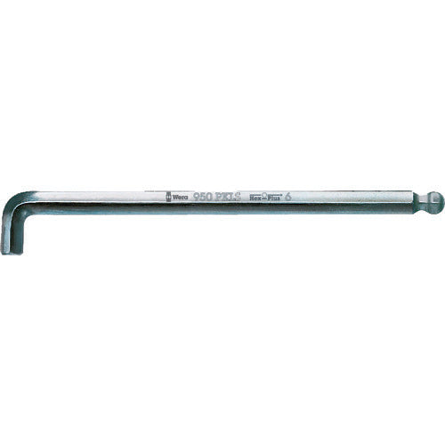 Wera 950 PKLS 짧은 암볼 포인트 헥스 키 6.0 022046 1 개