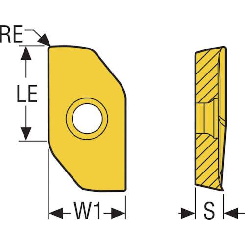 세코 밀링 칩 XPKX12T3 · H25 XPKX12T320PDER-E08 10 개
