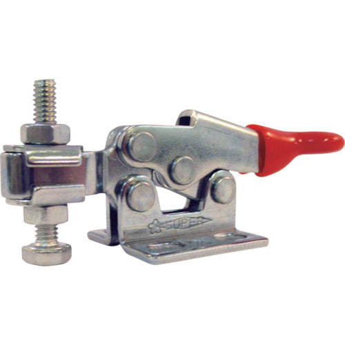 Super Downward Presser Toggle Clamp (Horizontal Handle Type) Total Length: 67mm Clamping Force: 0.2kN Flange Base Stainless Steel (SUS304) STD04F 1 pc