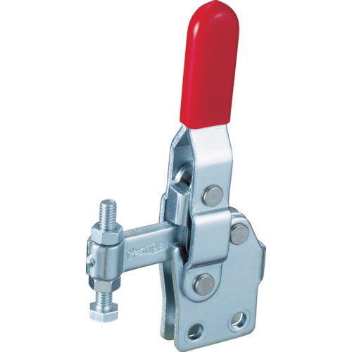 Super Downward Presser Toggle Clamp (Vertical Handle Type) Total Length: 128mm Clamping Force: 1kN Straight Base Stainless Steel (SUS304) STDA40S 1 pc