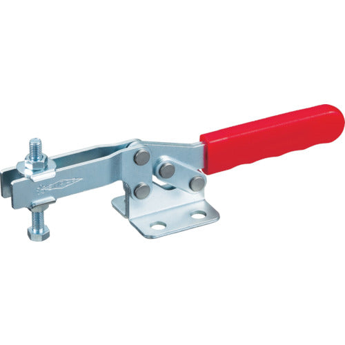 Super Downward Presser Toggle Clamp (Horizontal Handle Type) Total Length: 252mm Clamping Force: 2.8kN Flange Base Stainless Steel (SUS304) STDBL38F 1 pc