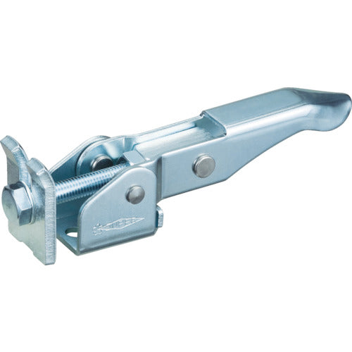 Super Toggle clamp for holding down Maximum support force: 3.0 kN Adjustment: 12 mm Flange base Stainless steel (SUS304) With U-plate STLA160F 1 pc