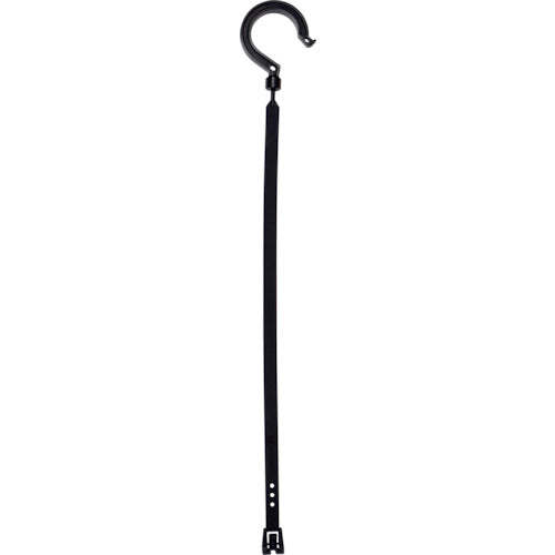 NICHIDO Multi-purpose Hook 500mm with Single Pipe Hook [Black] BH-500LH-BK 1 piece