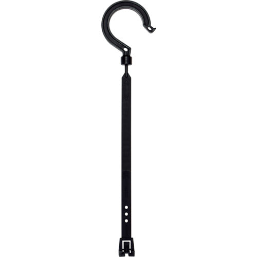 NICHIDO Multi-purpose Hook 300mm with Single Pipe Hook [Black] BH-300LH-BK 1 piece