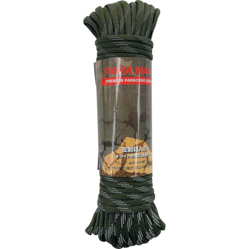 ユタカメイク　パラメイトロープ（反射タイプ）　４ｍｍ×１５ｍ　ＯＤ　PMHR-03　1 本