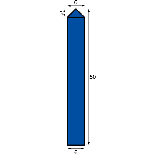 NRS Carbide Bur 90° S-Cut, Blade Diameter 6 x Blade Length 3 x Shaft Diameter 6 x Shaft Length 47, Carbide, TCBT2820, 1 pc