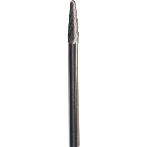 ＮＲＳ　超硬バー　テーパーｓカット　刃径３×刃長９．５×軸径３×軸長２８．５　超硬　TCBT4210　1 本