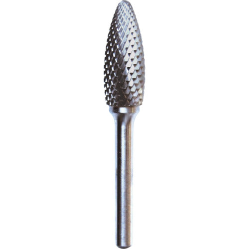 NRS Carbide Bur, Elliptical D Cut, Blade Diameter 12 x Blade Length 32 x Shaft Diameter 6 x Shaft Length 45, Brazed, TCBT5600D, 1 pc